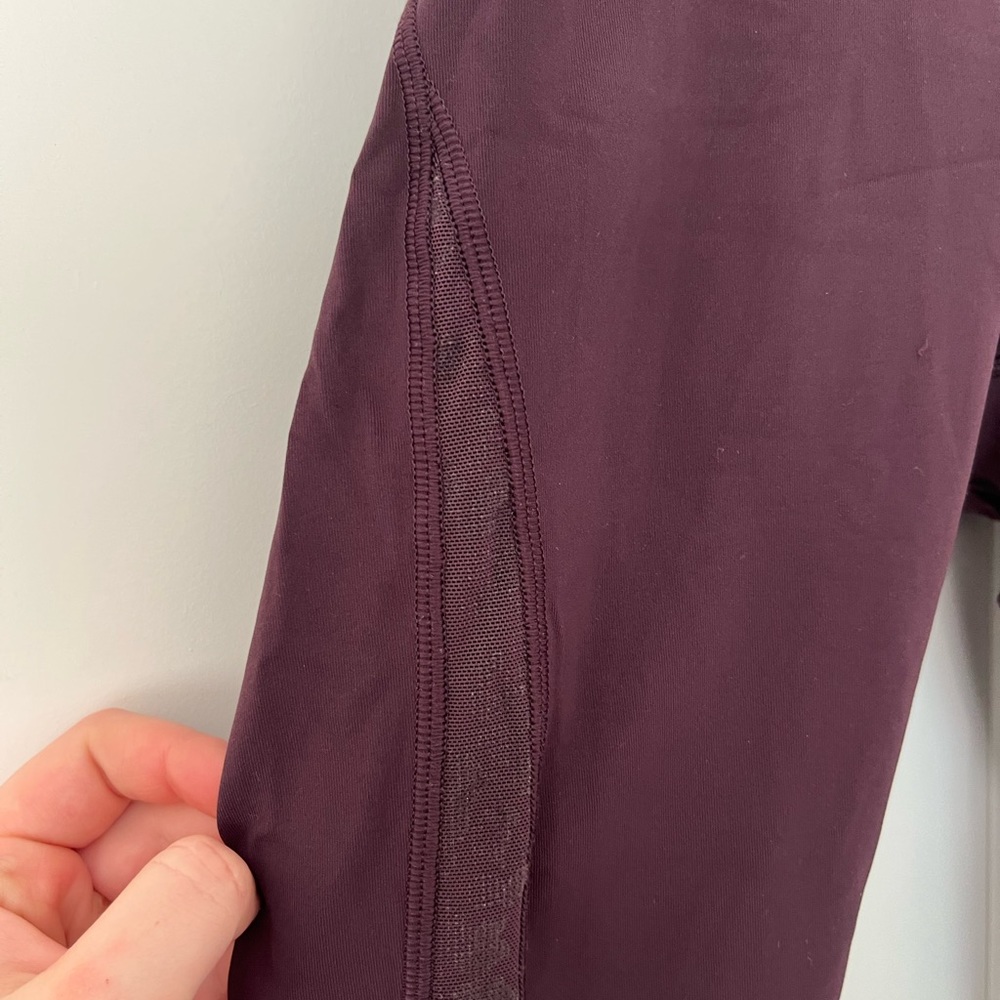 Burgundy Lululemon Leggings - Picture 6 of 7